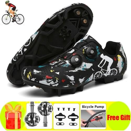 Speeding Cycling Shoes Men Sapatilha Ciclismo MTB Racing Mountain Bike Professional Self-Locking Bicycle Sneakers Women Sport