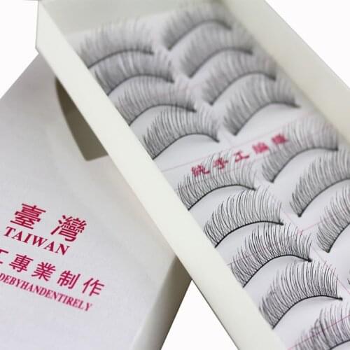 Hot 10 Pairs False Eyelashes Long Soft Handmade Fake Eye Lash Extensions Natural Full Strip Lashes 217