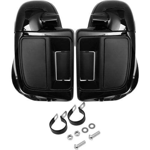 Motorcycle Gloss Black Lower Vented Leg Fairing Glove Box For Harley Touring Street Glide Ultra Road King 2014-2020