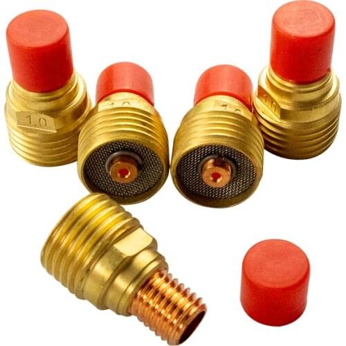 Small Combination Brass Tig Welding Torch Collets Body Stubby Gas Lens Kit For Tig WP-9/9F/20/25 Torch Welding Accessories