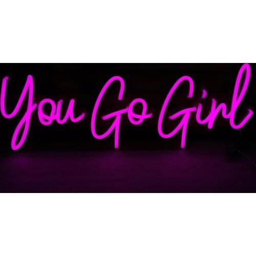 Your Go Girl Personalized Logo Customized Letter LED Custom Neon Signs Light for Home Decoration Bar Shop Custom Neon Sign