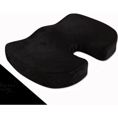 Black Coccyx Orthopedic Seat Cushion Lumbar Support Comfort Foam Office Pillow 19