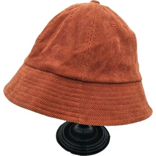 XEONGKVI Japanese Lovely Girl Corduroy Bucket Hat Spring Autumn Brand Folding Sunshade Joker Fisherman Hat For Women Girl