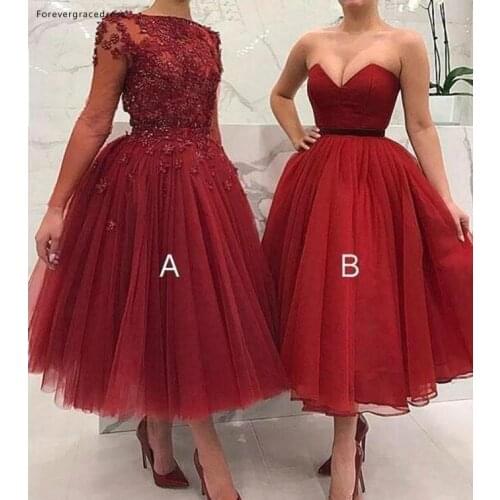 Red Mother of the Bride Dresses 2019 Elegant A Line Tulle Formal Groom Godmother Evening Wedding Party Guests Gowns Plus Size