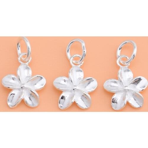 Handmade DIY Jewelry Beaded Accessories Bracelet Accessories Bauhinia Pendant 925 Sterling Silver Jewelry Pendant