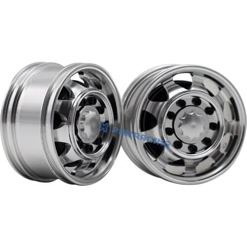 CNC Aluminum Alloy Wide Wheels 25mm for 1/14 Tamiya RC Truck Trailer Tipper Scania MAN Benz Actros Volvo Car Diy Parts