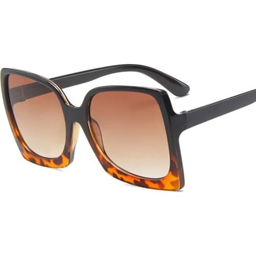 Oversized Square Sunglasses Women Retro Sun Glasses For Male Luxury Brand Designer Shades Ladies Mirror Fashion Oculos De Sol