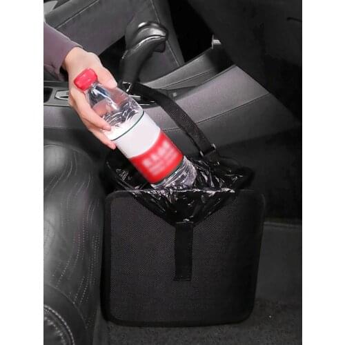 Universal Car Seat Pocket Rubbish Bin Folding Adjustable Convenient Multi-purpose Portable Storage Bag Interior Automobiles 2021