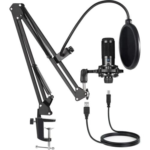USB Gaming Condenser Microphone with Stand New bm 800 Studio Microphone Kits for Computer Youtube Broadcast Recording micro