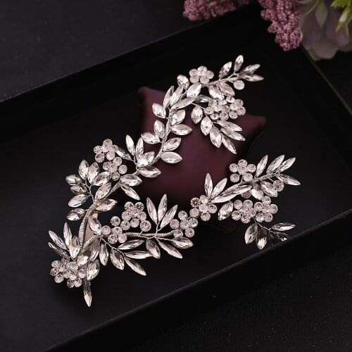 ZMHP271 Wedding Hair Accessories Bridal Luxury Silver Hair Band Dress for Wedding Party Hair Clips for Women Bride Headdress
