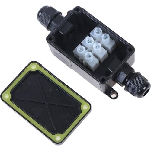 1PC 2 Way Outdoor Waterproof IP66 Electrical Cable Wire Connector Junction Box With Terminal 450V Junction Box for LED Light