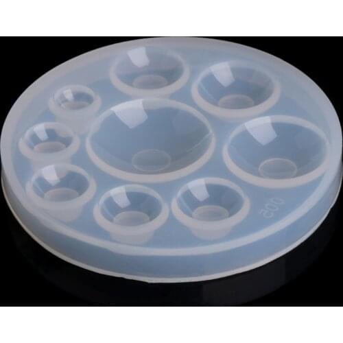1 PC Hemisphere/ Round/Oval Silicone Mold Mould For Epoxy Resin Pendant Jewelry Making Tool 4 Style