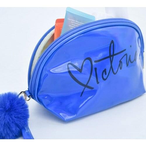 1 Pcs Women Portable Cosmetic Bag Holographic Hairball Makeup Bags Storage Travel Bag Jl