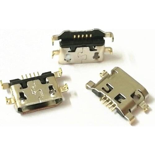 1000PCS/lot Micro mini USB Charging Port jack socket Connector for Lenovo A708t S890 / for Alcatel 7040N / for HuaWei G7 G7-TL00
