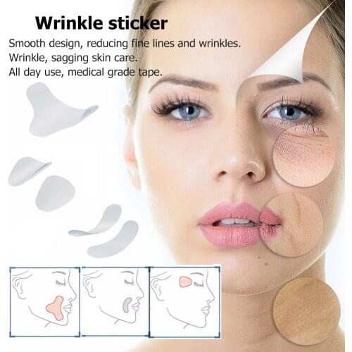 12/27/24pcs Thin Face Stickers Anti-aging Lift Facial Line Sagging Skin Tape Smile Lines Forehead Anti-Wrinkle Lifting Mask