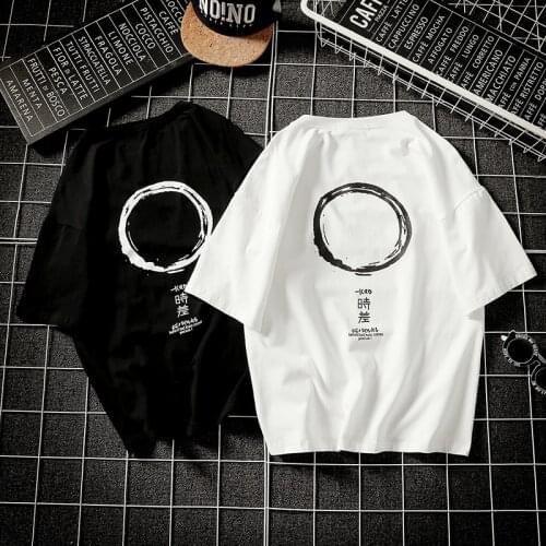 2019 Creative Printed T-Shirt Harajuku T Shirt Men Streetwear Tee Shirt Kpop Korean Style Tops & Tees 5XL Black Short Sleeve Fas