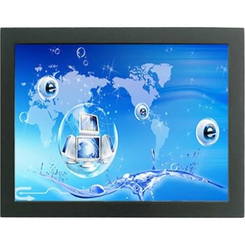 23.6'' open frame DVI VGA signal input and USB touch interface, SAW touch open frame monitor
