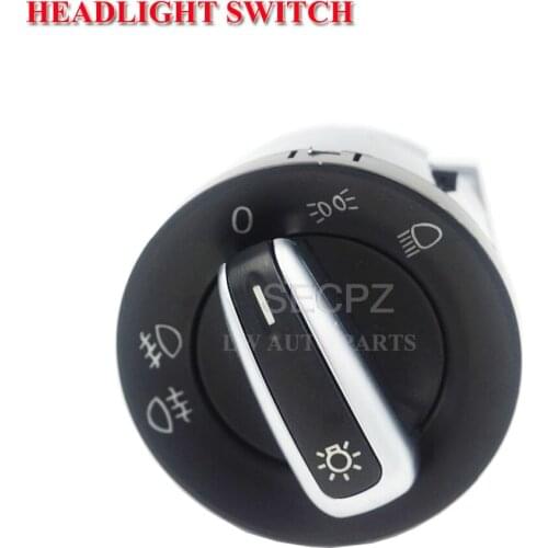 3BD 941 531 For VW Golf / Jetta / Bora Mk4 Passat B5 / B5.5 Polo 9N / 9N3 Lupo New Beetle T5 Chrome Headlight switch