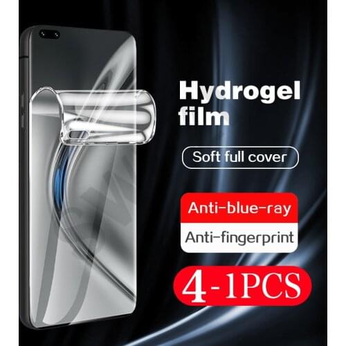 4-1Pcs soft full cover for Honor view 20 pro plus 30 Youth 30s 30i 20s 20i 50 SE V40 lite phone screen protector hydrogel film