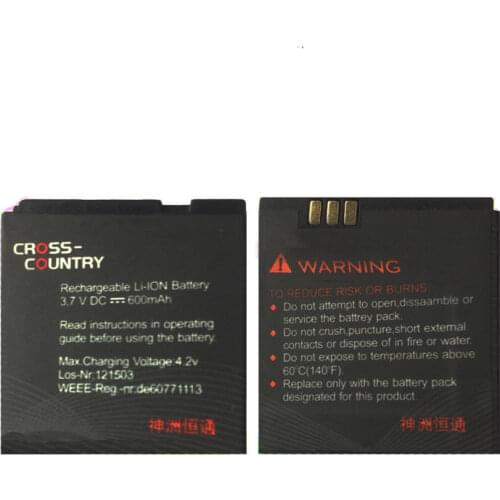 CROSS-COUNTRY Android Watch Battery 600mAh Watch Battery cross country I or II or III battery
