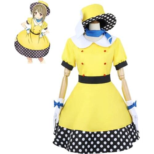Anime Love Live! Nijigasaki High School Idol Club Nakasu Kasumi Cosplay Costumes Women Cute Dress Halloween Uniforms Custom Made