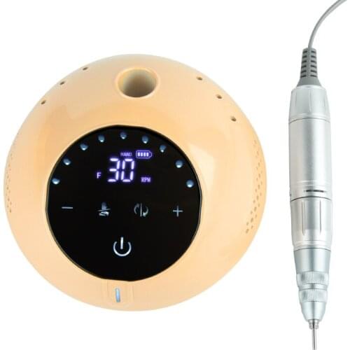 2021 New Design Nail Drill 30000 RPM Electric Nail File LCD Display Manicure Machine for Nail Art Equipment Nail Sander Set