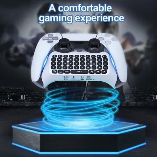Wireless Bluetooth Gamepad Keyboard For Sony PS5 Handle Controller Chat Pad Installation Mini Keyboard Game Accessories