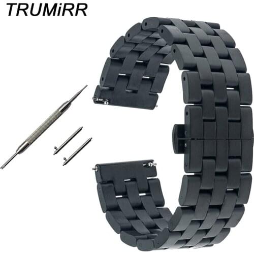 20mm 22mm Quick Release Watch Band for Tissot 1853 T035 T097 Stainless Steel Strap Wrist Belt Bracelet Black Silver + Tool + Pin