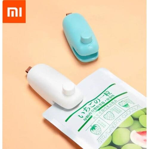 Xiaomi mijia 90fun Mini Electric Food Sealing Clips Machine Slip Cover Capper Snack Packing Bag Heat Sealer Tool Kit