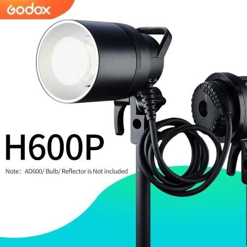In Stock Godox H600P Flash Head Bowens Mount Off-flash Handheld Extension Head for Godox WITSTRO AD600Pro AD600 Pro Flash Strobe