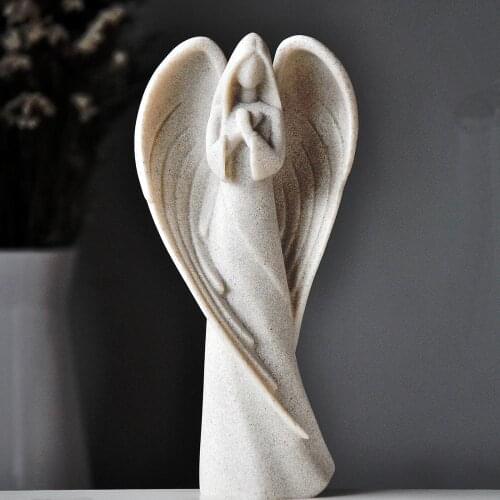 Exquisite Love god sculpture decoration Beautiful Goddess with wings living room ornaments statue