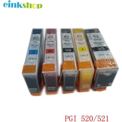 Einkshop PGI-520 CLI-521 PGI520 PGI 520 CLI 521 Ink Cartridges For Canon Pixma IP3600 IP4600 IP4700 MX860 MX870