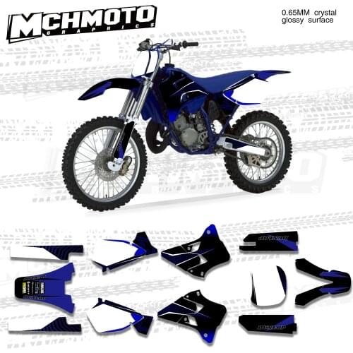 MCHMFG Graphic Background Sticker Decal for Yamaha YZ125 YZ250 YZ 125 250 1996 1997 1998 1999 2000 2001 Dirt Bike Stickers