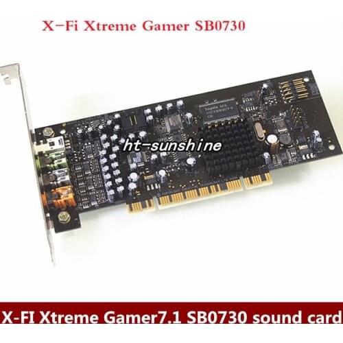 Original disassemble,X-FI Xtreme Gamer7.1 sound card SB0730 support WIN7,100% working good