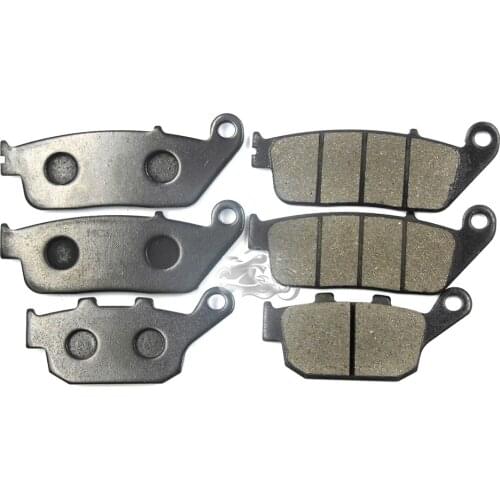 Front+Rear Brake Pads Set For Honda NTV600 Hawk NT650 NTV650 & Interceptor VFR700F Motorcycle