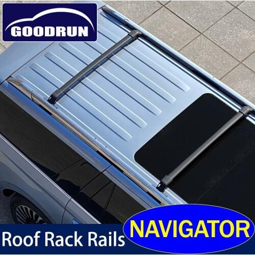 Roof Rack Rails For Lincoln NAVIGATOR Aluminum Alloy Side Roof Bars Cross Luggage Carry Load Crossbar Exterior Accessories