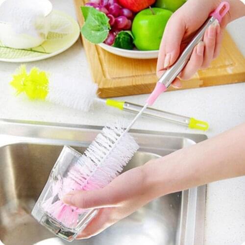 Glass Cleaning Brush Long Handle Cup Brush Wineglass Tea Cup Bottle Accessories Brush Coffe Home Kitchen Cleaning Cleaning T2C2