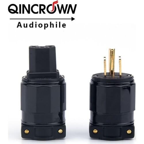 FI-E11(G) /FI-11-N1(R) Power plug Rhodium end Schuko-Stecker IEC 15A/125V 16A/ 250V MATIHUR