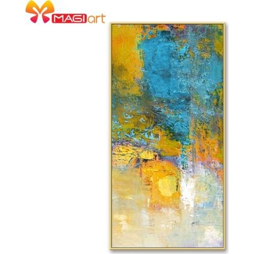 Cross stitch kits Embroidery needlework sets 11CT water soluble canvas patterns 14CT Ink painting Abstract hazy-NCMC045