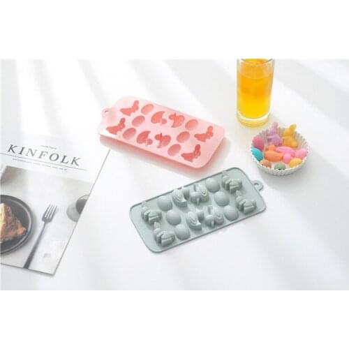 1PC Duck Egg Chocolate Mold Cooking Tool Silicone Mold Fondant Sugar Bow Craft Molds DIY Cake Decorating Easter Gift OK 1020