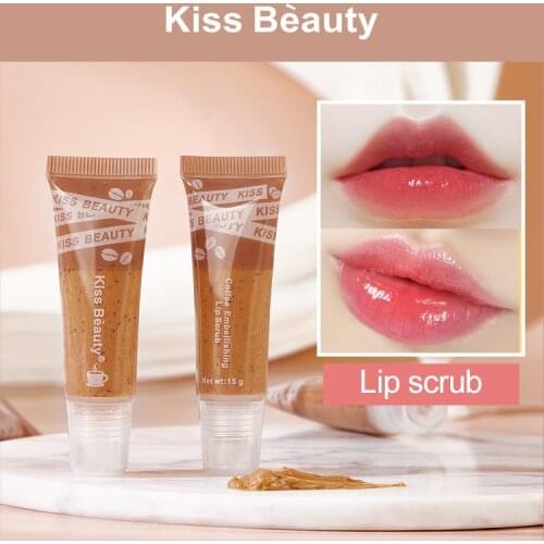 1 Pcs Coffee Lip Care Scrub Cearm Moisturizing Nourish Gentle Exfoliating Lip Repair Care Fade Lip Wrinkles Lip Care TSLM1