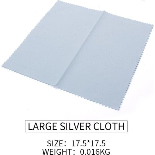 5 Pcs High Quality Large Blue Silver Jewelry Polishing Cloth For Earring Pendent Bracelet Female Ring Jewellery Cleaning Cloths
