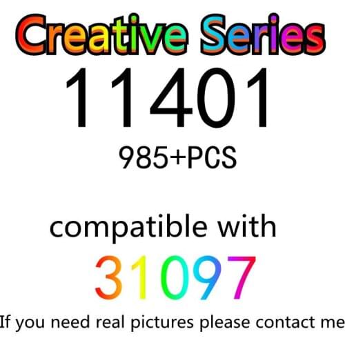985PCS 11401 Building Block Toy Creative Series 31097 Assembled Building Block Childrens Toy Gifts