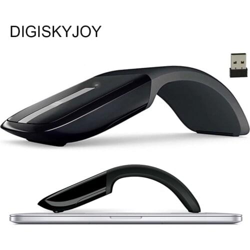 Wireless 2.4G Arc Touch Mouse Ultra Thin Foldable Creative Mause 1200 DPI Optical Computer Mice For Microsoft Pro Surface Laptop