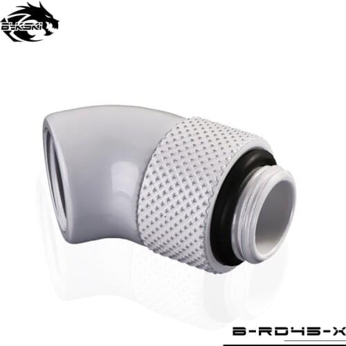 Bykski 45 degree rotating hard pipe fittings computer water-cooled hard pipe adapter