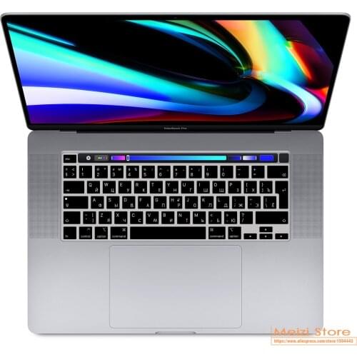 For MacBook Pro 16 inch A2141 and 2020 New MacBook Pro 13.3 inch A2338 M1/A2251/A2289 Russian keyboard Skin Keyboard Cover