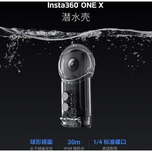 Original 30m Dive Case Shell For Insta360 One X Snorkeling Surfing Waterproof Accessories