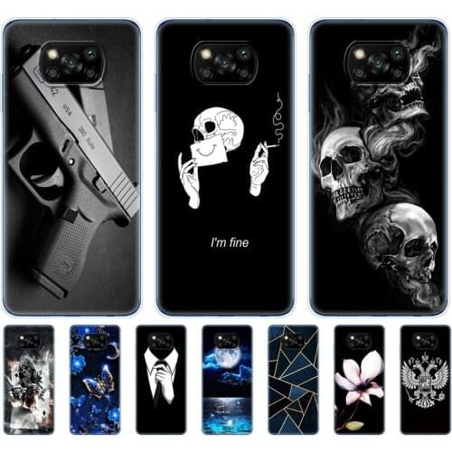 For Xiaomi Poco X3 NFC Case Silicon Soft touch Back For POCO X3 NFC Cases TPU Bumper for Poco X 3 NFC 6.67'' Global cases Covers