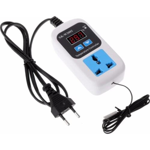 Digital Thermostat Regulator Plug -50~110C Temperature Controller Switch AC 110-220V Microcomputer with NTC Sensor