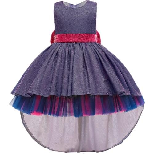 2020 Summer Kid Princess Dress Flower Girls Wedding Birthday Party Dress Children Sequined Sleeveless Dresses For Girls Clothing